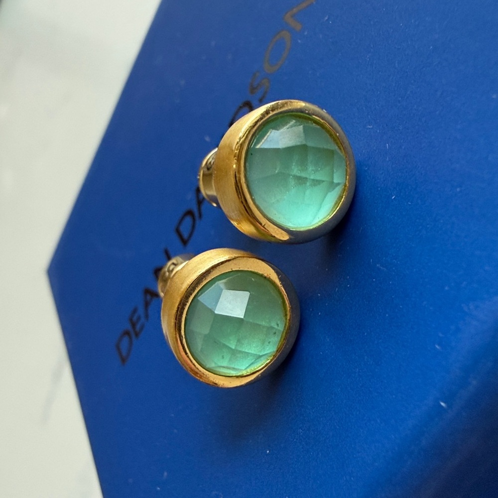 Dean Davidson Signature Midi Knockout Studs in Banyan Green